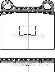 Triscan 8110 29214 - Brake Pad Set, disc brake car-mod.net