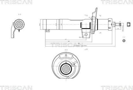 Triscan 8705 29101 - Shock Absorber car-mod.net