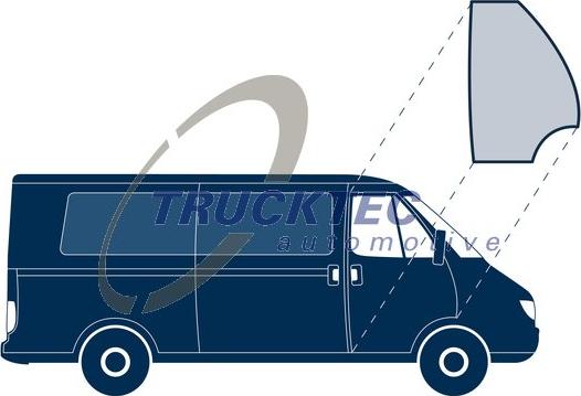 Trucktec Automotive 01.50.017 - Trim / Protective Strip, side window car-mod.net