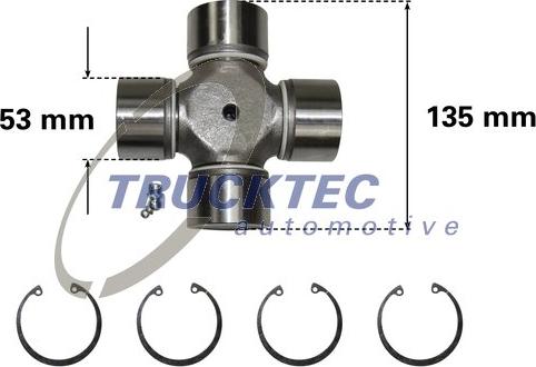 Trucktec Automotive 01.34.013 - Flexible disc, propshaft joint car-mod.net