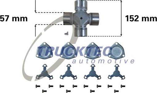 Trucktec Automotive 03.34.001 - Flexible disc, propshaft joint car-mod.net