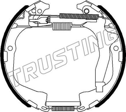 Trusting 6495 - Drum Brake Shoe Set car-mod.net