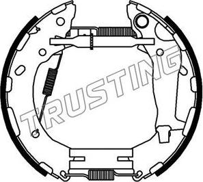 Trusting 6457 - Drum Brake Shoe Set car-mod.net