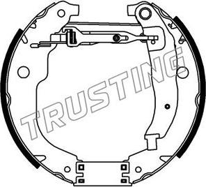 Trusting 6423 - Drum Brake Shoe Set car-mod.net