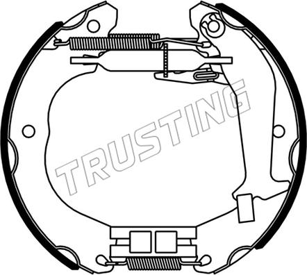 Trusting 6533 - Drum Brake Shoe Set car-mod.net