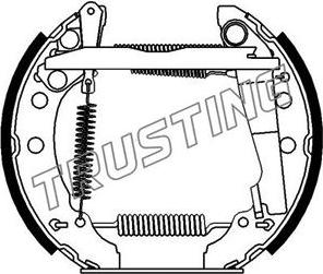 Trusting 600.0 - Drum Brake Shoe Set car-mod.net