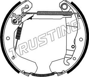 Trusting 6008 - Drum Brake Shoe Set car-mod.net