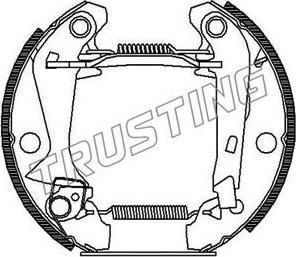 Trusting 601.0 - Drum Brake Shoe Set car-mod.net