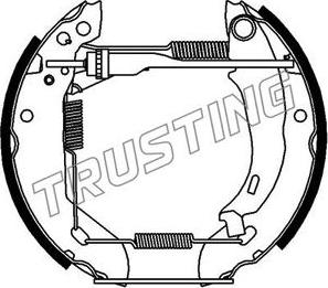 Trusting 602.0 - Drum Brake Shoe Set car-mod.net