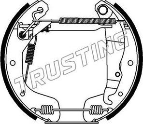 Trusting 6114 - Drum Brake Shoe Set car-mod.net