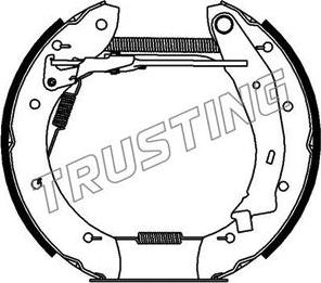 Trusting 618.0 - Drum Brake Shoe Set car-mod.net