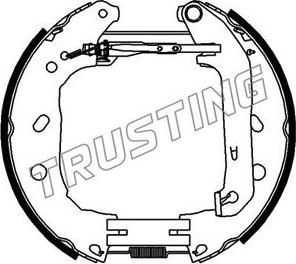 Trusting 6395 - Drum Brake Shoe Set car-mod.net