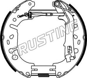 Trusting 6389 - Drum Brake Shoe Set car-mod.net