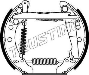 Trusting 628.0 - Brake Pad Set, disc brake car-mod.net