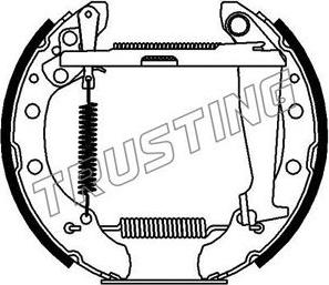 Trusting 6229 - Drum Brake Shoe Set car-mod.net