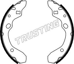 Trusting 049.144 - Drum Brake Shoe Set car-mod.net