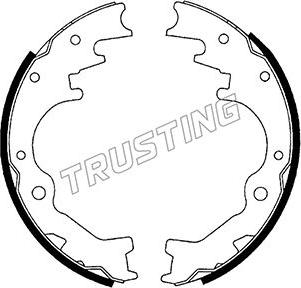 Trusting 049.142 - Drum Brake Shoe Set car-mod.net