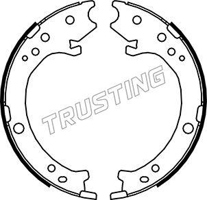 Trusting 044.025 - Brake Shoe Set, parking brake car-mod.net