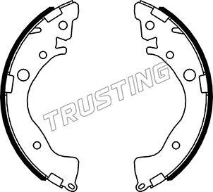 Trusting 044.028 - Drum Brake Shoe Set car-mod.net