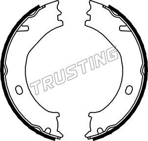 Trusting 045.001 - Brake Shoe Set, parking brake car-mod.net