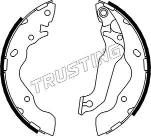 Trusting 046.206 - Drum Brake Shoe Set car-mod.net