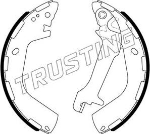 Trusting 046.235 - Drum Brake Shoe Set car-mod.net