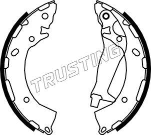 Trusting 046.225 - Drum Brake Shoe Set car-mod.net