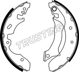 Trusting 040.143 - Drum Brake Shoe Set car-mod.net