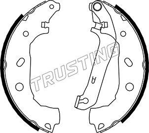 Trusting 040.151 - Drum Brake Shoe Set car-mod.net