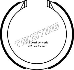 Trusting 040.163 - Brake Shoe Set, parking brake car-mod.net