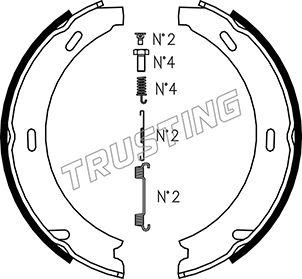 Trusting 052.117K - Brake Shoe Set, parking brake car-mod.net
