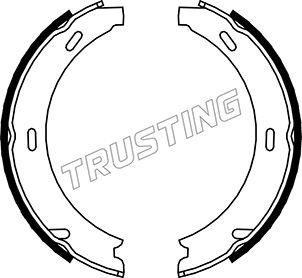 Trusting 052.117 - Brake Shoe Set, parking brake car-mod.net