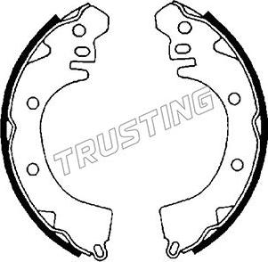Trusting 064.155 - Drum Brake Shoe Set car-mod.net