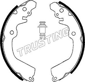 Trusting 064.167 - Drum Brake Shoe Set car-mod.net