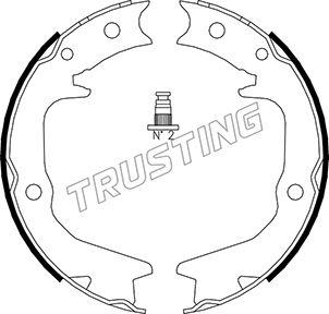 Trusting 064.177 - Brake Shoe Set, parking brake car-mod.net