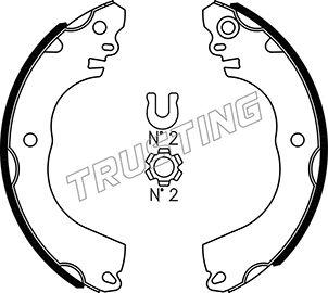 Trusting 067.204 - Drum Brake Shoe Set car-mod.net