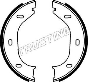 Trusting 019.021 - Brake Shoe Set, parking brake car-mod.net