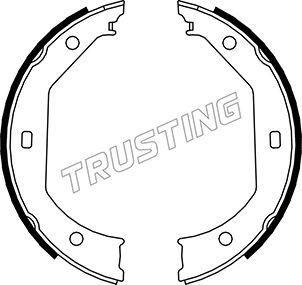 Trusting 019.027 - Brake Shoe Set, parking brake car-mod.net