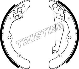 Trusting 016.020 - Drum Brake Shoe Set car-mod.net
