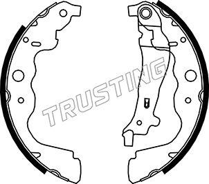 Trusting 088.240 - Drum Brake Shoe Set car-mod.net