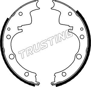 Trusting 034.087 - Drum Brake Shoe Set car-mod.net