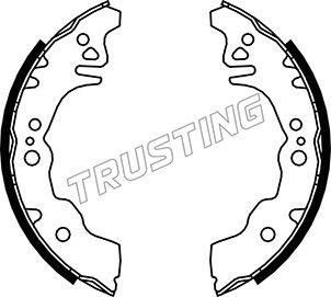 Trusting 026.352 - Drum Brake Shoe Set car-mod.net