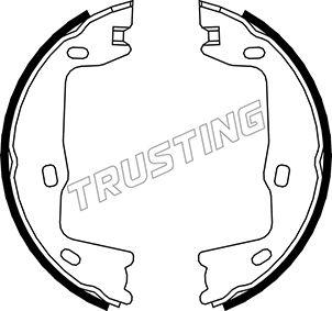 Trusting 073.159 - Brake Shoe Set, parking brake car-mod.net