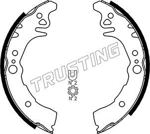 Trusting 115.306 - Drum Brake Shoe Set car-mod.net