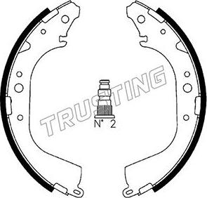 Trusting 115.288 - Drum Brake Shoe Set car-mod.net