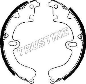 Trusting 115.271 - Drum Brake Shoe Set car-mod.net