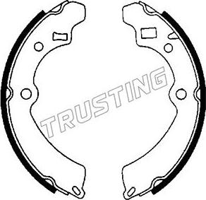 Trusting 111.232 - Drum Brake Shoe Set car-mod.net