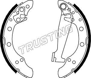 Trusting 124.284 - Drum Brake Shoe Set car-mod.net