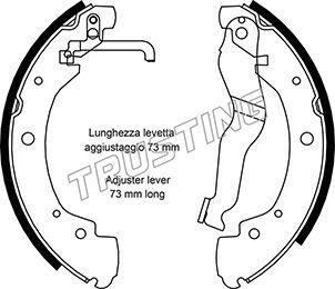 Trusting 124.285 - Drum Brake Shoe Set car-mod.net
