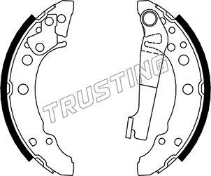 Trusting 124.280 - Drum Brake Shoe Set car-mod.net